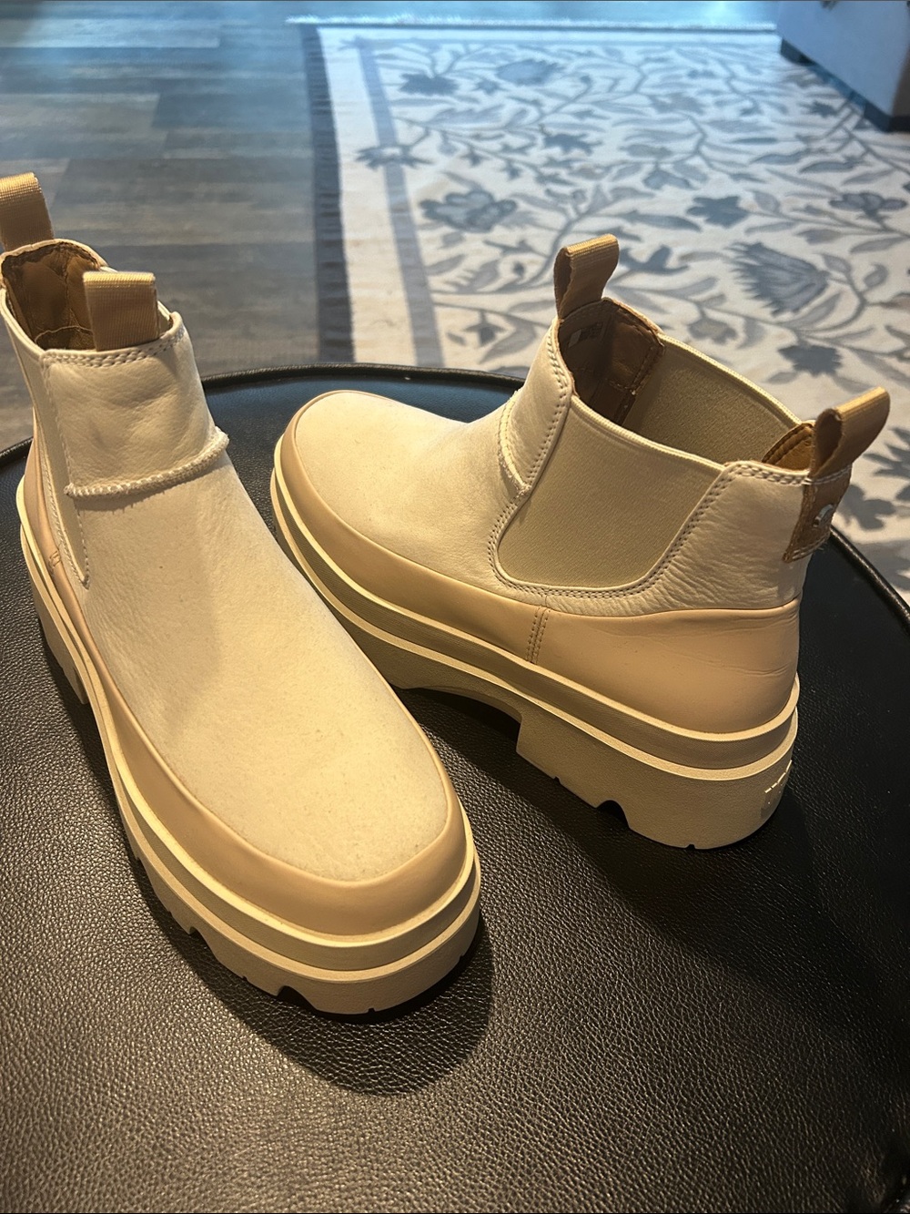 UGG Cream Brisbane Chelsea Boots